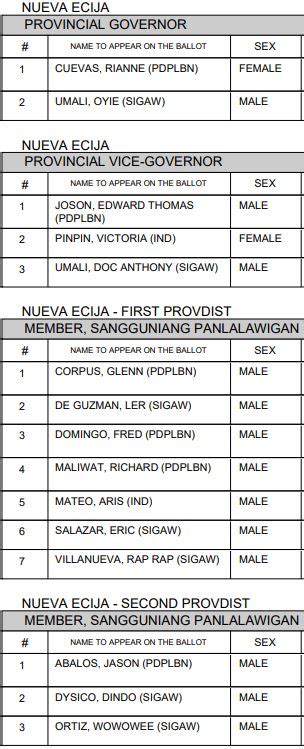 nueva ecija election results 2022 list|2022 ELECTION RESULTS: San Antonio, Nueva Ecija.